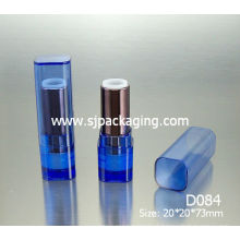 Simples lábio quadrado tubo de batom fantasia recipiente batom caso embalagem de amostra de cosméticos